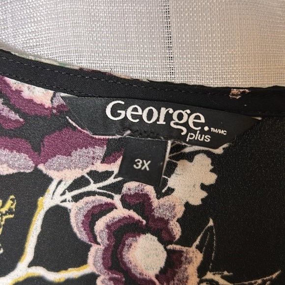 floral twist knot blouse,not including tank,loose fit,office siren,lagenlook - Picture 6 of 11